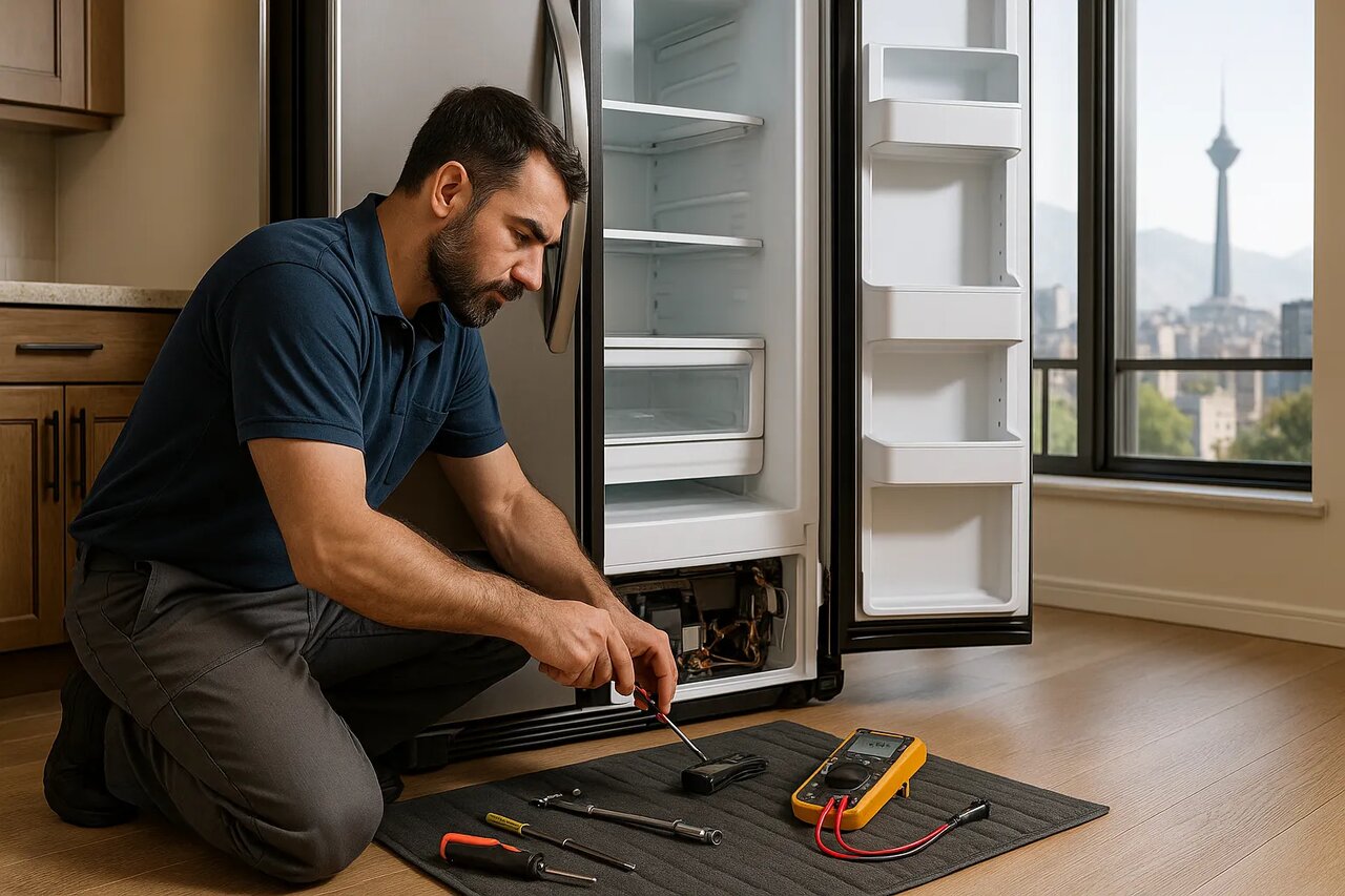 تعمیر انواع یخچال آمریکایی