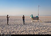 دریاچه ارومیه به طور کامل محو شد/ عکس
