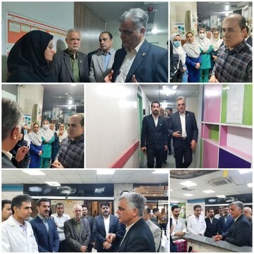  بازدید رییس سازمان نظام پرستاری کشور از بیمارستان  شهید رحیمی خرم آباد