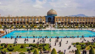 طرح/ میدان نقش جهان اصفهان در زمان آخرین پادشاه صفوی