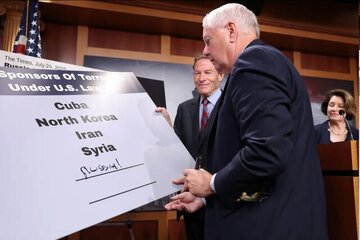 کنگره آمریکا میخواهد مسکو را «دولت حامی تروریسم» معرفی کند/نام روسیه در کنار ایران،کوبا،کرهشمالی و سوریه/گراهام:جبهه دیگر علیه پوتین ایجاد میکنیم کنگره آمریکا میخواهد مسکو را «دولت حامی تروریسم» معرفی کند/نام روسیه در کنار ایران،کوبا،کرهشمالی و سوریه/گراهام:جبهه دیگر علیه پوتین ایجاد میکنیم