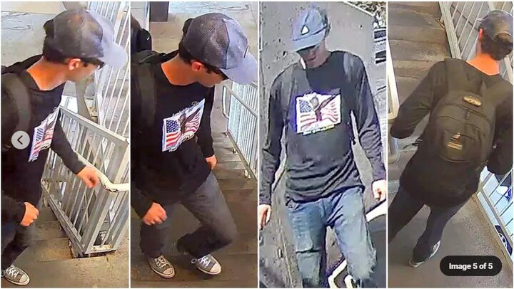 تصاویر لحظه فرار مظنون ترور چارلی کرک