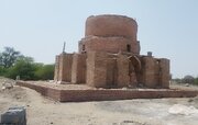 پایان فاز نخست عملیات مرمت گنبد سرخ بندرعباس