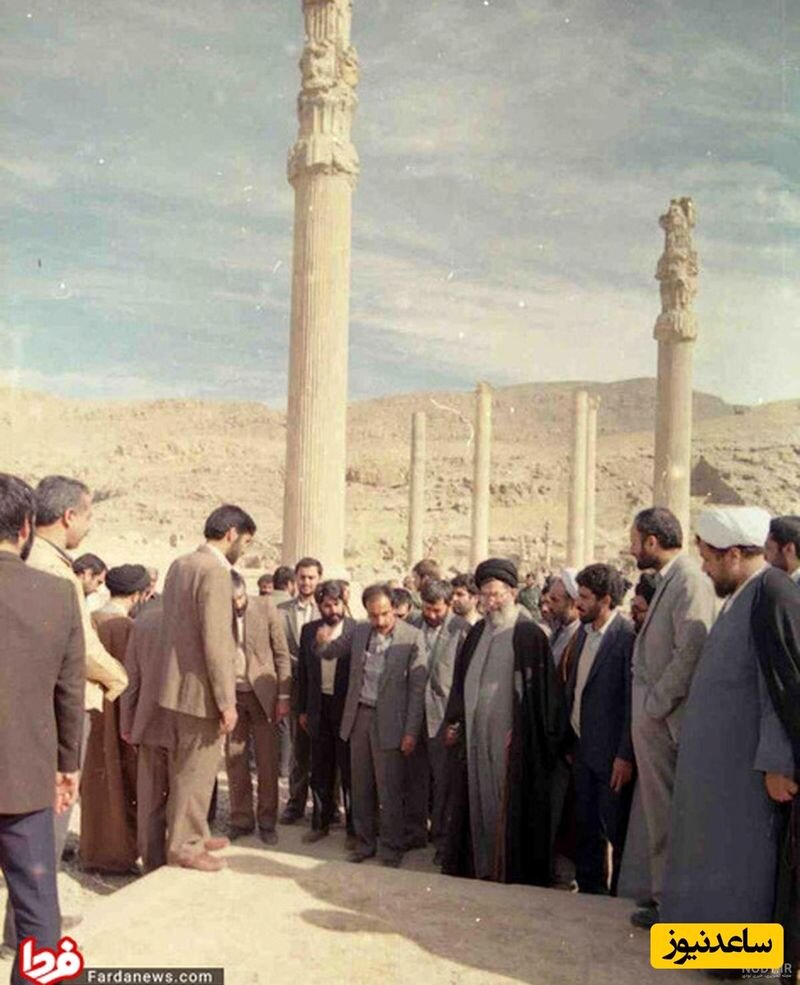 بازدید آیت‌الله خامنه‌ای از تخت‌جمشید در سال ۶۷ + عکس و جزئیات