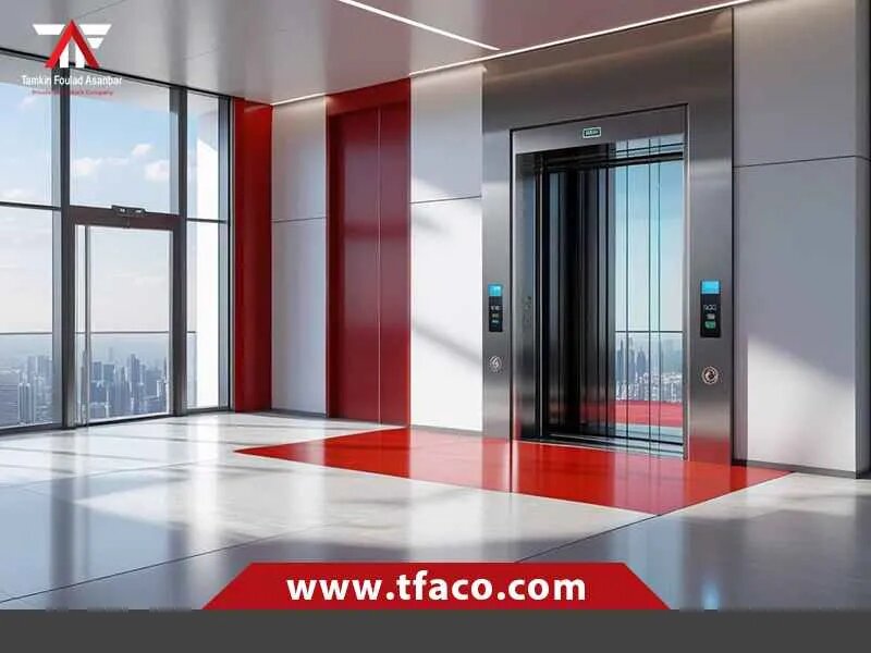 آسانسور گیرلس یک به یک در پروژه_ های مدرن