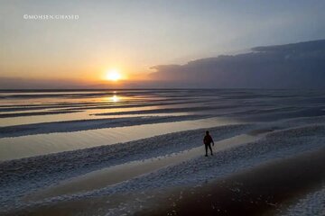 چیزی از دریاچه ارومیه باقی نماند! / عکس
