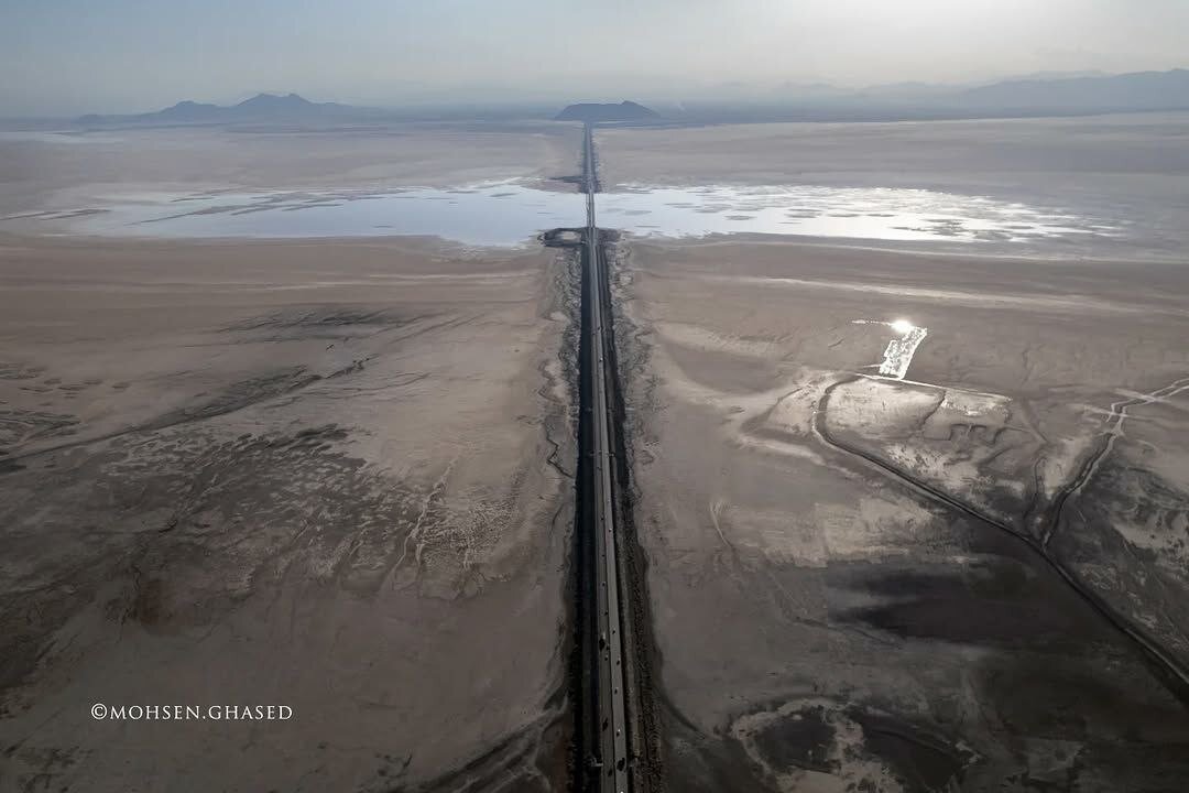 تصاویر ناراحت کننده از وضعیت کنونی دریاچه ارومیه