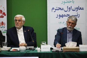 محمدرضا عارف در جلسه شورای عالی سینما / عکس