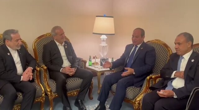 بیانیه ریاست‌جمهوری مصر درباره دیدار با پزشکیان / رئیس‌جمهور از السیسی قدردانی کرد / توافق برای ادامه رایزنی‌ها