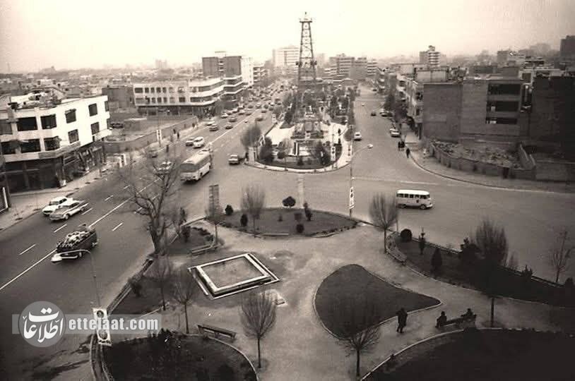 نصب برج ساعت در میدان هفتتیر، ۶۰ سال پیش + عکس و جزئیات