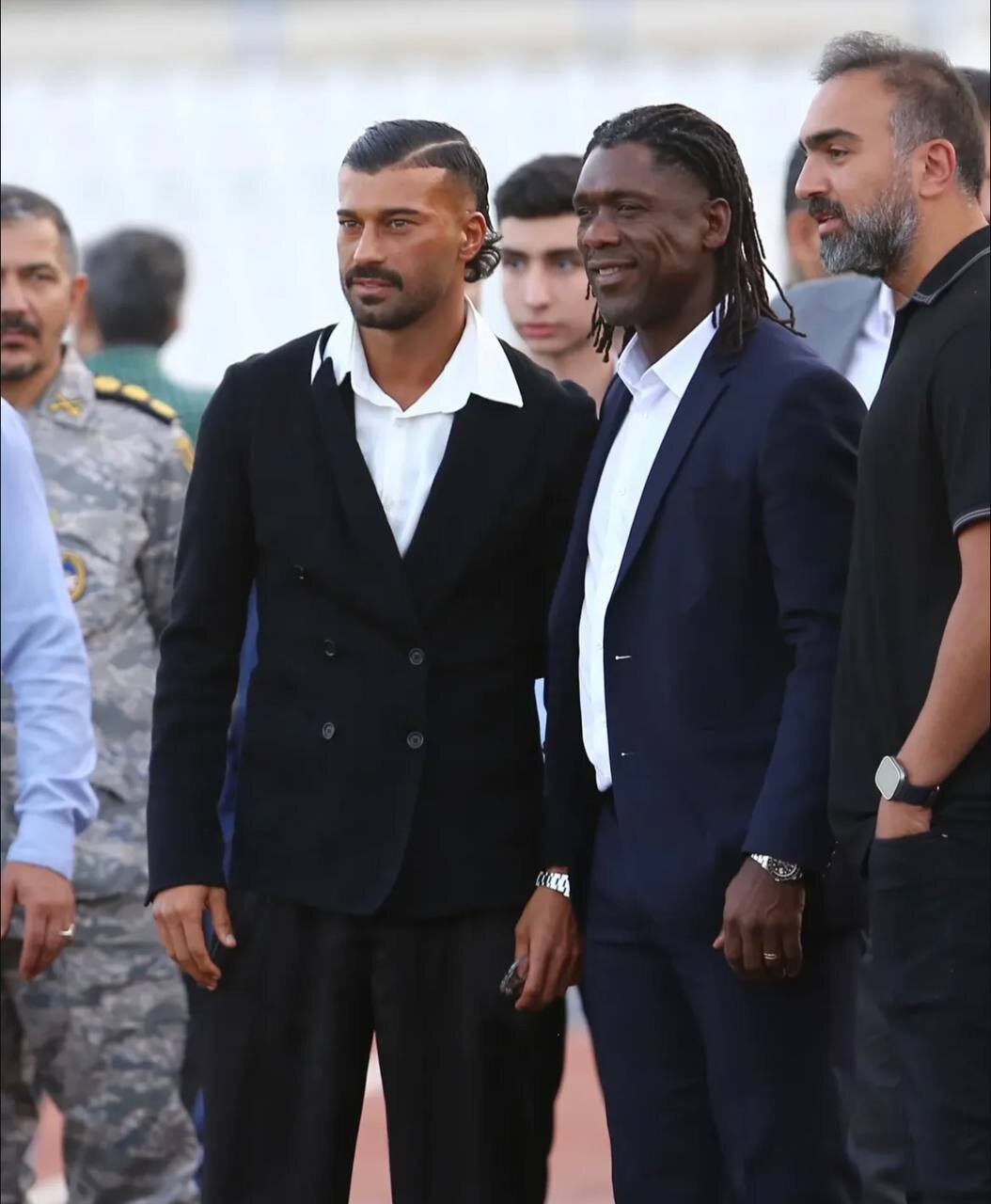 عکس | تیپ عجیب رامین رضاییان برای تماشای بازی استقلال 3