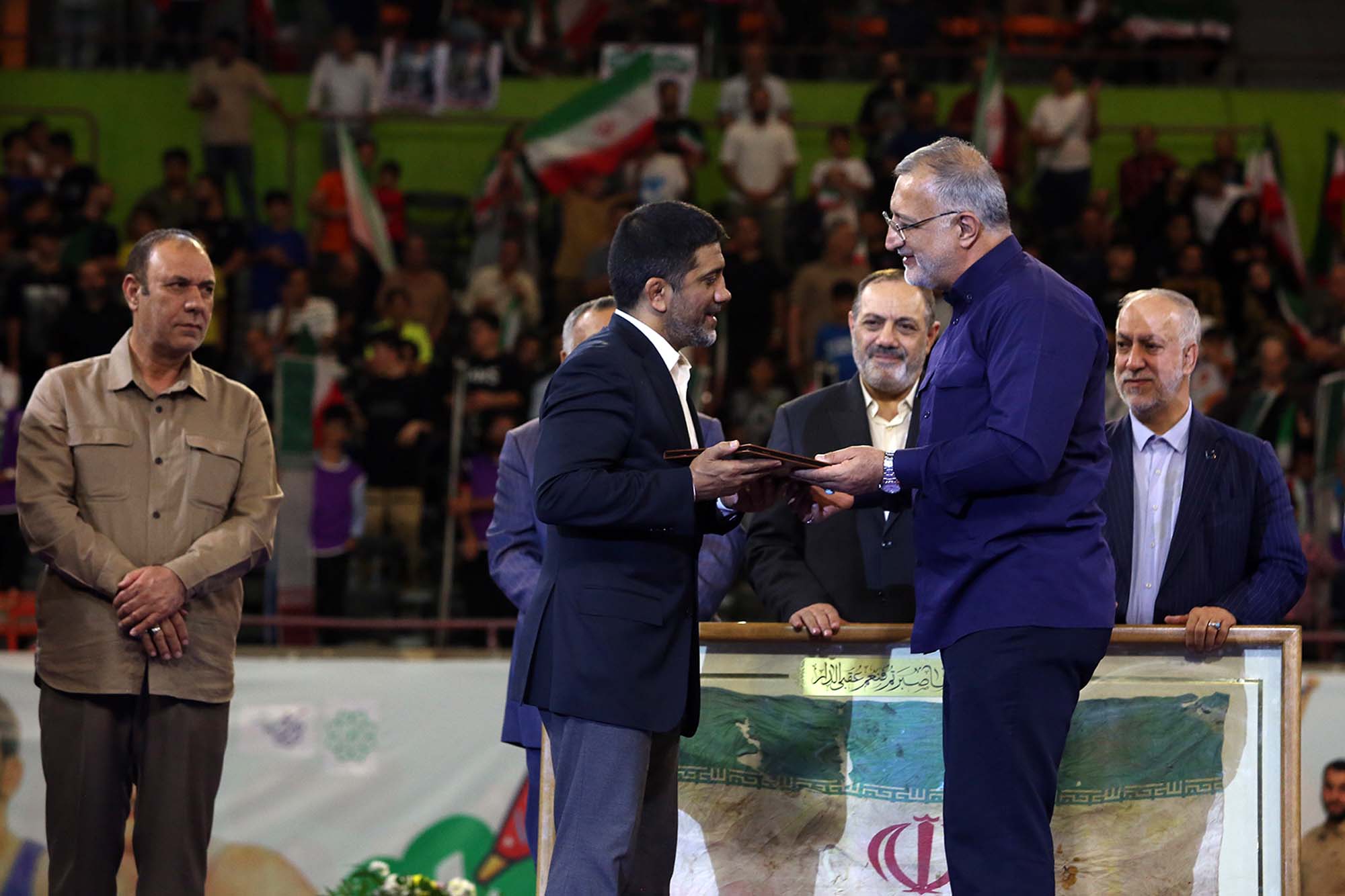 تجلیل از قهرمانان کشتی در رقابت های جهانی کرواسی