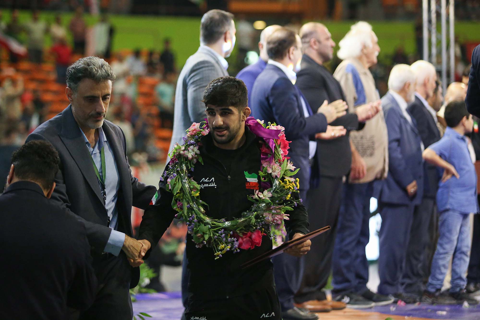 تجلیل از قهرمانان کشتی در رقابت های جهانی کرواسی