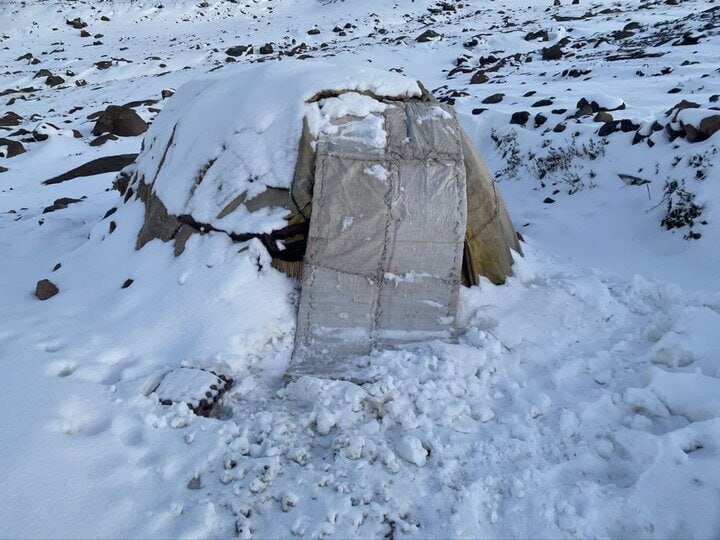 برف پاییزی در این استان رویت شد/ عکس