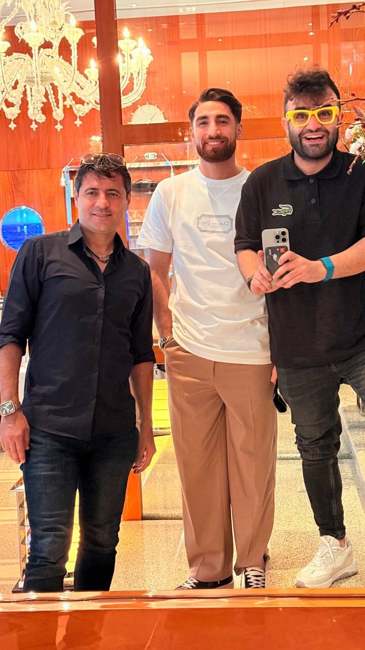 عکس| دورهمی علیرضا فغانی با معروفترین چهرههای ورزش ایران در دبی