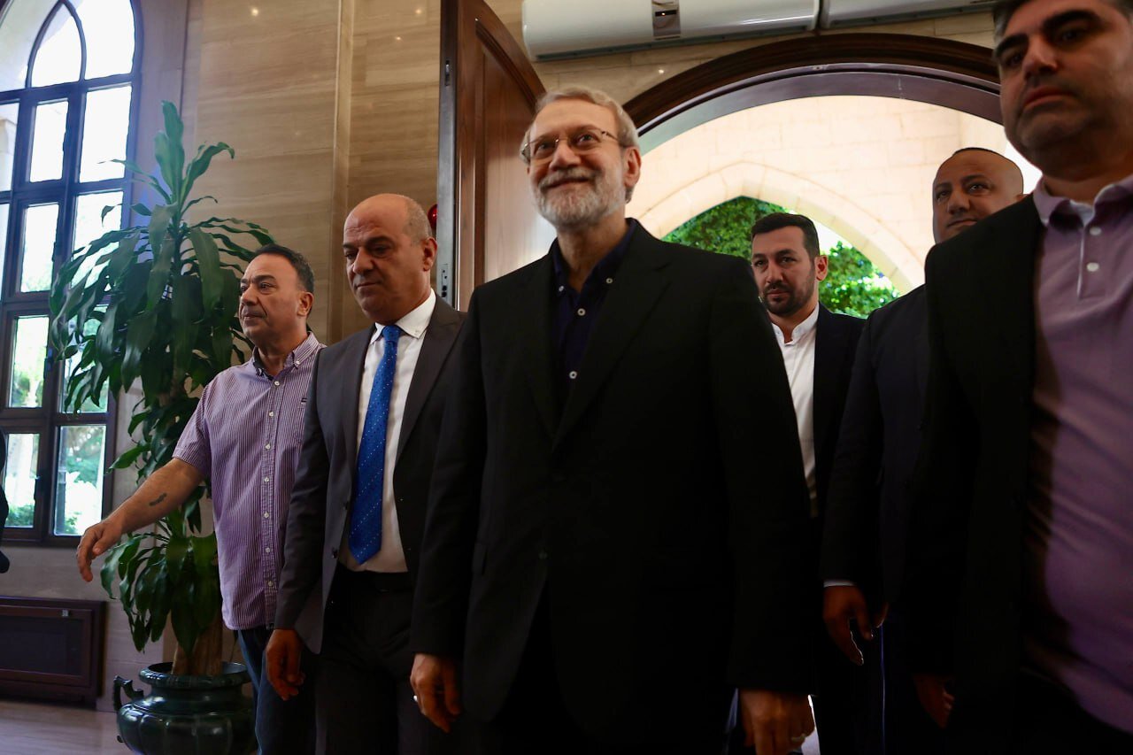 تصاویری از خندههای لاریجانی و نبیه بری در دیدار امروز در بیروت