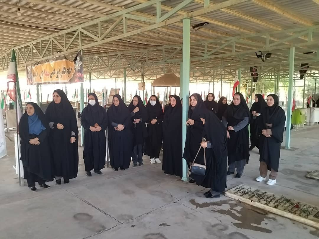 تجدید میثاق دادگستری مسجدسلیمان با آرمان‌های شهدا در هفته دفاع مقدس