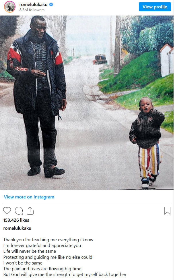 سوگ بزرگ برای روملو؛ لوکاکوی پدر درگذشت