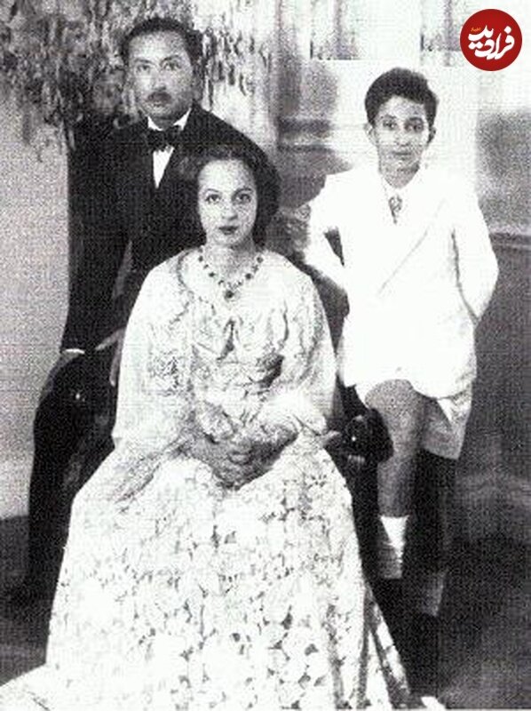 عکس/ آخرین ملکه عراق در کنار پسرش «فیصل»، آخرین پادشاه عراق