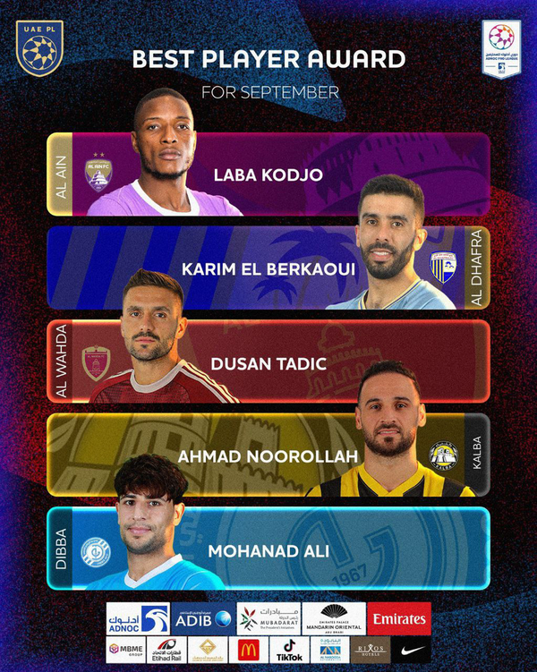 عکس| ستاره پرسپولیسی نامزد بهترین فوتبالیست امارات