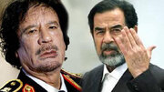 عکس/ قذافی در کنار صدام و حسن البکر؛ سال ۱۳۴۹