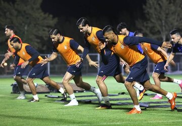 تمرین تیم ملی فوتبال ایران با یک مهمان ویژه
