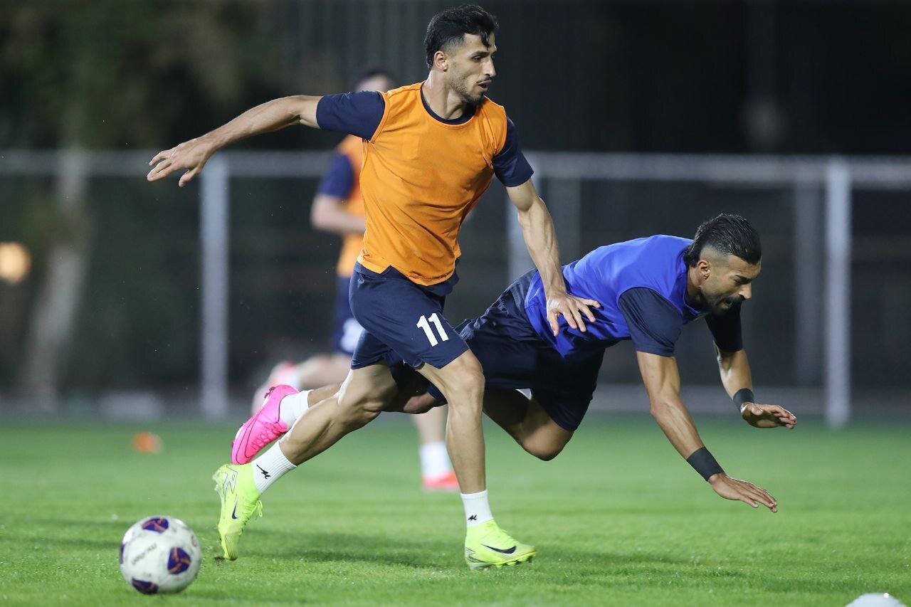 تصاویری از تمرینات تیم ملی فوتبال ایران زیر نظر قلعهنویی