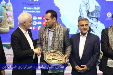 روز پایانی هفتمین دوره مسابقات آسیایی ورزش های زورخانه ای و کشتی پهلوانی در ارومیه