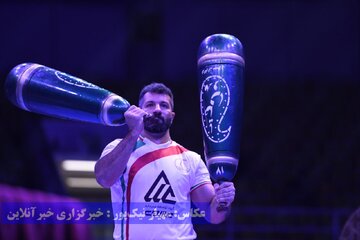 روز پایانی هفتمین دوره مسابقات آسیایی ورزش های زورخانه ای و کشتی پهلوانی در ارومیه