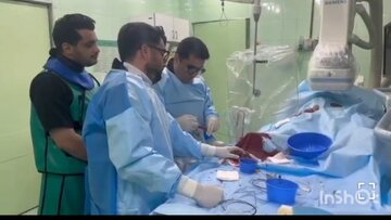  عمل موفقیت آمیز آنژیوپلاستی شریان مثانه در بیمارستان  مدنی خرم آباد