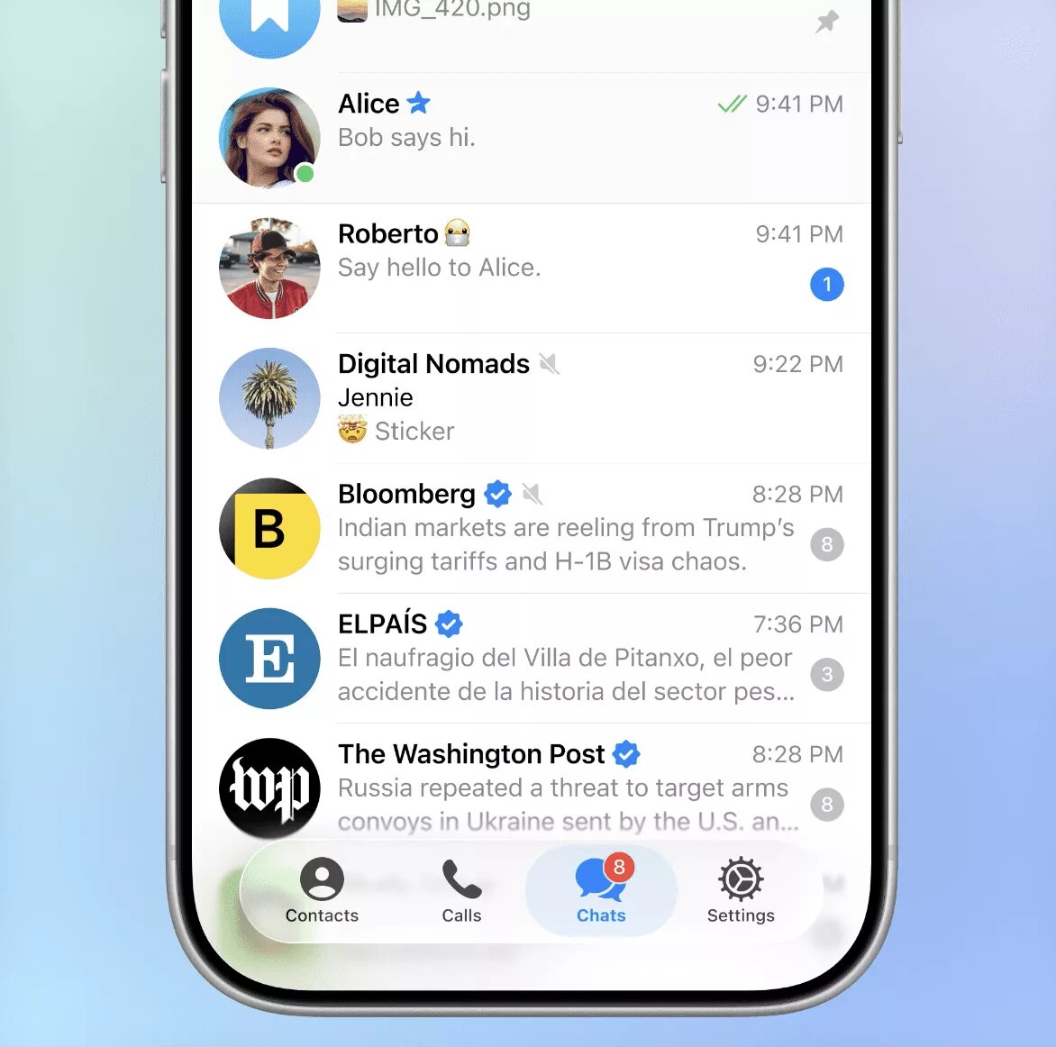 تلگرام شیشهای شد