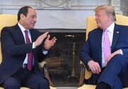 ببینید | اقدام جنجالی دونالد در مصر، ترامپ با السیسی مقابل دوربین‌ها دست نداد!