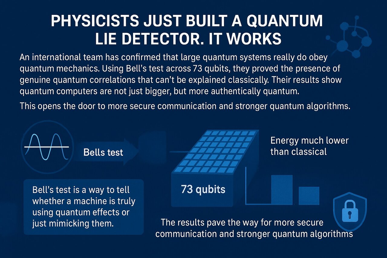 دروغسنج کوانتومی ساخته شد! دروغسنج کوانتومی ساخته شد!
