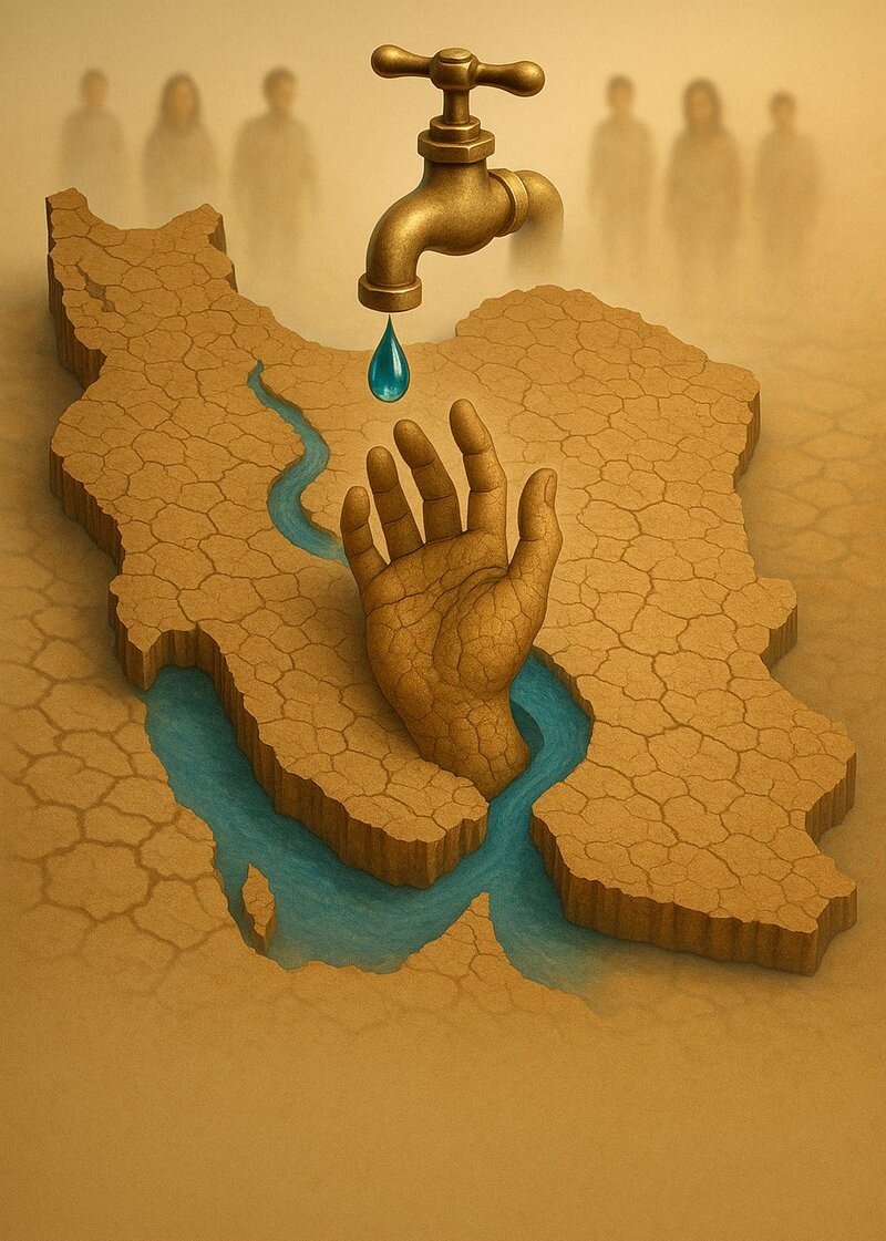 ایران در آستانه کمبود مطلق آب؛ «فقط ۸۵۰ مترمکعب آب برای هر ایرانی»/نیمی از چاه‌های آب ایران غیرمجازند