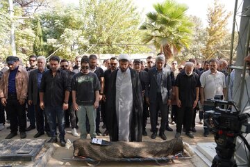 سعید مظفری در قطعه هنرمندان آرام گرفت