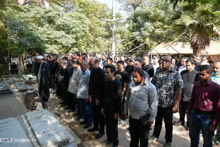 مراسم خاکسپاری سعید مظفری