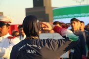 عکس| اهتزاز پرچم ایران در بحرین