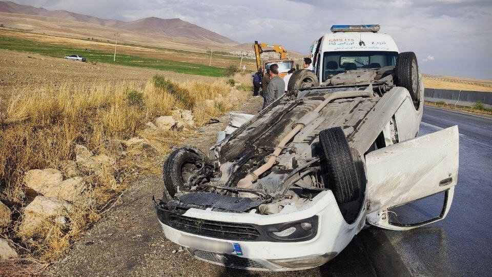 تصادفات پشت سر هم در جاده‌های آذربایجان‌غربی فقط در یک نیم روز