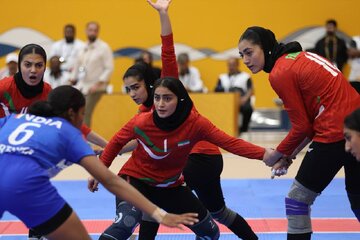 نایب قهرمانی دختران کبدی ایران در آسیایی جوانان