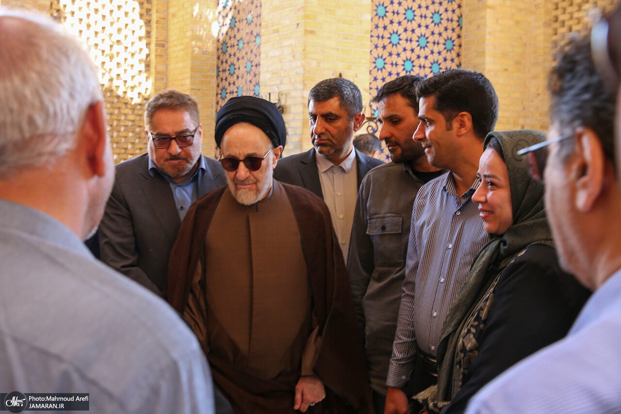 سید محمد خاتمی بر مزار پدر + تصاویر 2