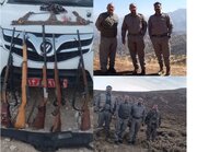 دستگیری متخلفین زیست محیطی در منطقه هشتاد پهلو خرم آباد