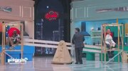 ببینید | سقوط مهران غفوریان از بالای دکور برنامه!