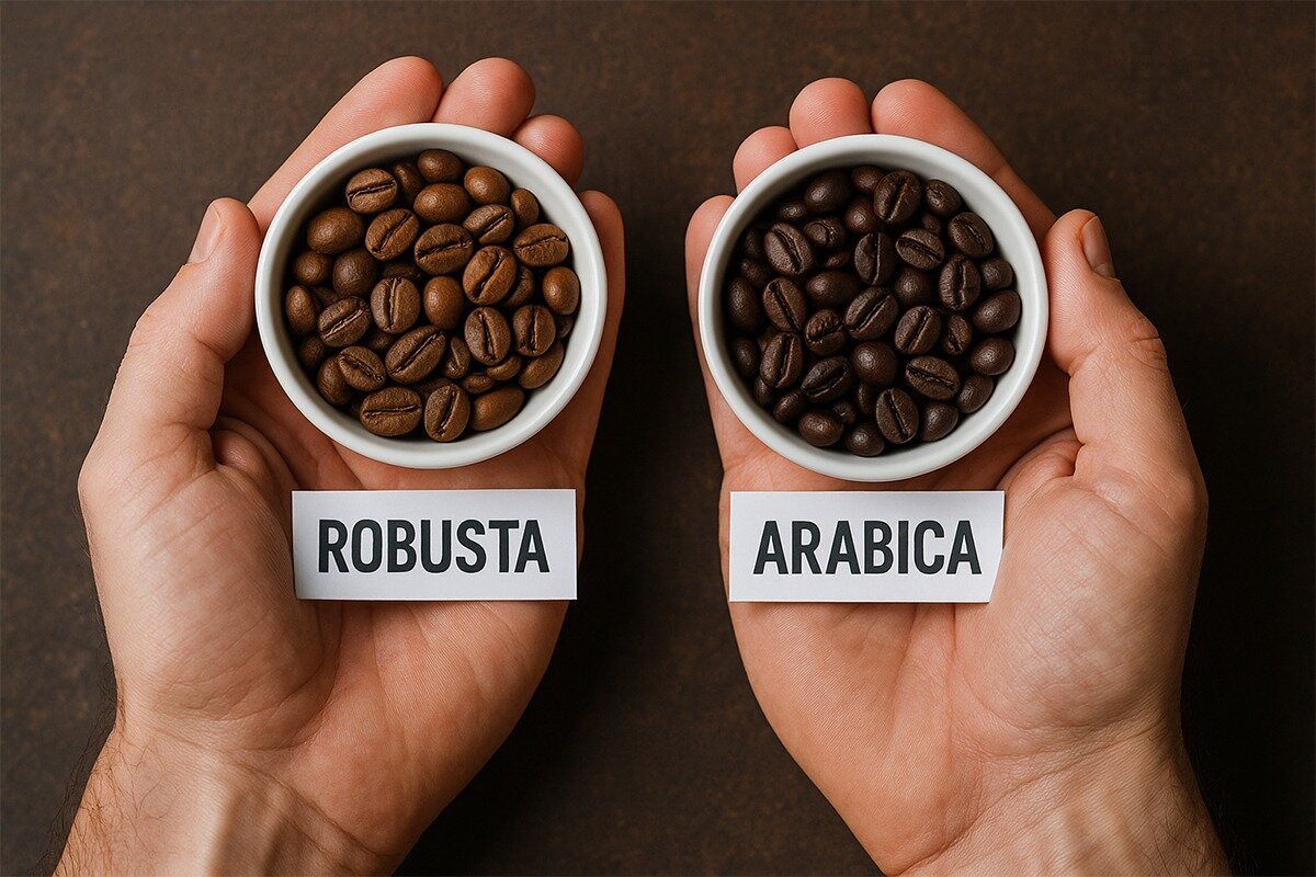 انواع دانه قهوه: عربیکا و روبوستا