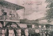 عکس/ یک قهوه‌خانه نزدیک رشت در دوران قاجار