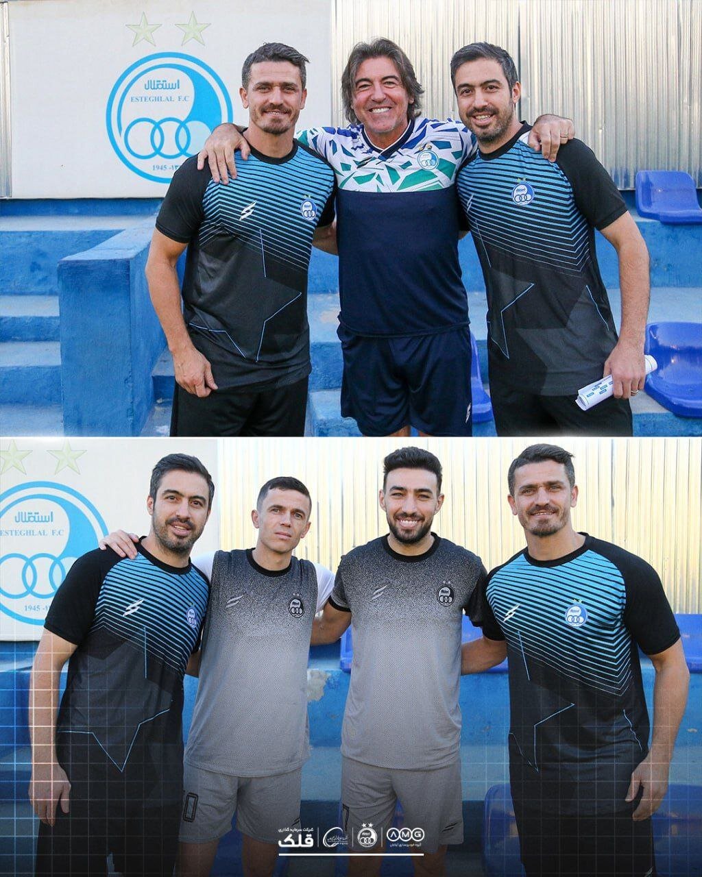 عکس| استقبال از وریا در تمرین استقلال با تونل وحشت خندان!