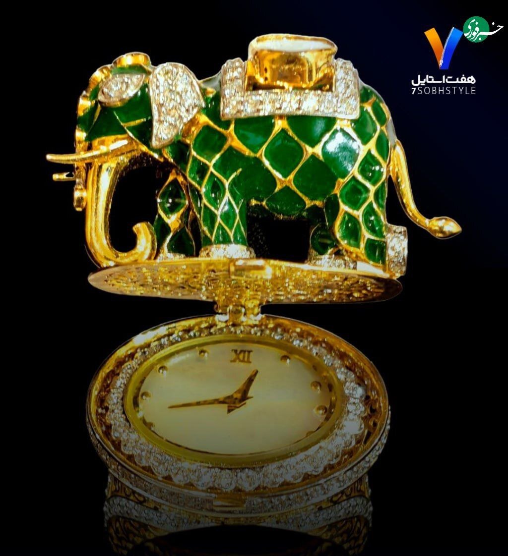 عکس | رونمایی از ساعت حلقهای مجلل جیپور؛ تجسمی از میراث سلطنتی هند در قالب جواهر