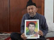 وداع آسمانی پدر شهید قربانعلی مسافر پس از تحمل بیماری