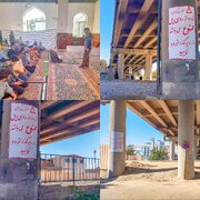 اجرای طرح دیوارنویسی هشدارهای ایمنی در گذرگاه‌های غیرمجاز توسط راه‌آهن قم