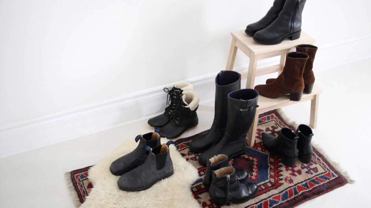 کفش چرم پاییزی