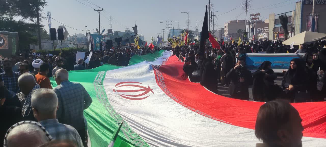 همگامی مردم و مسئولان خوزستان در یوم‌الله ۱۳ آبان؛ تجدید میثاق با آرمان‌های انقلاب